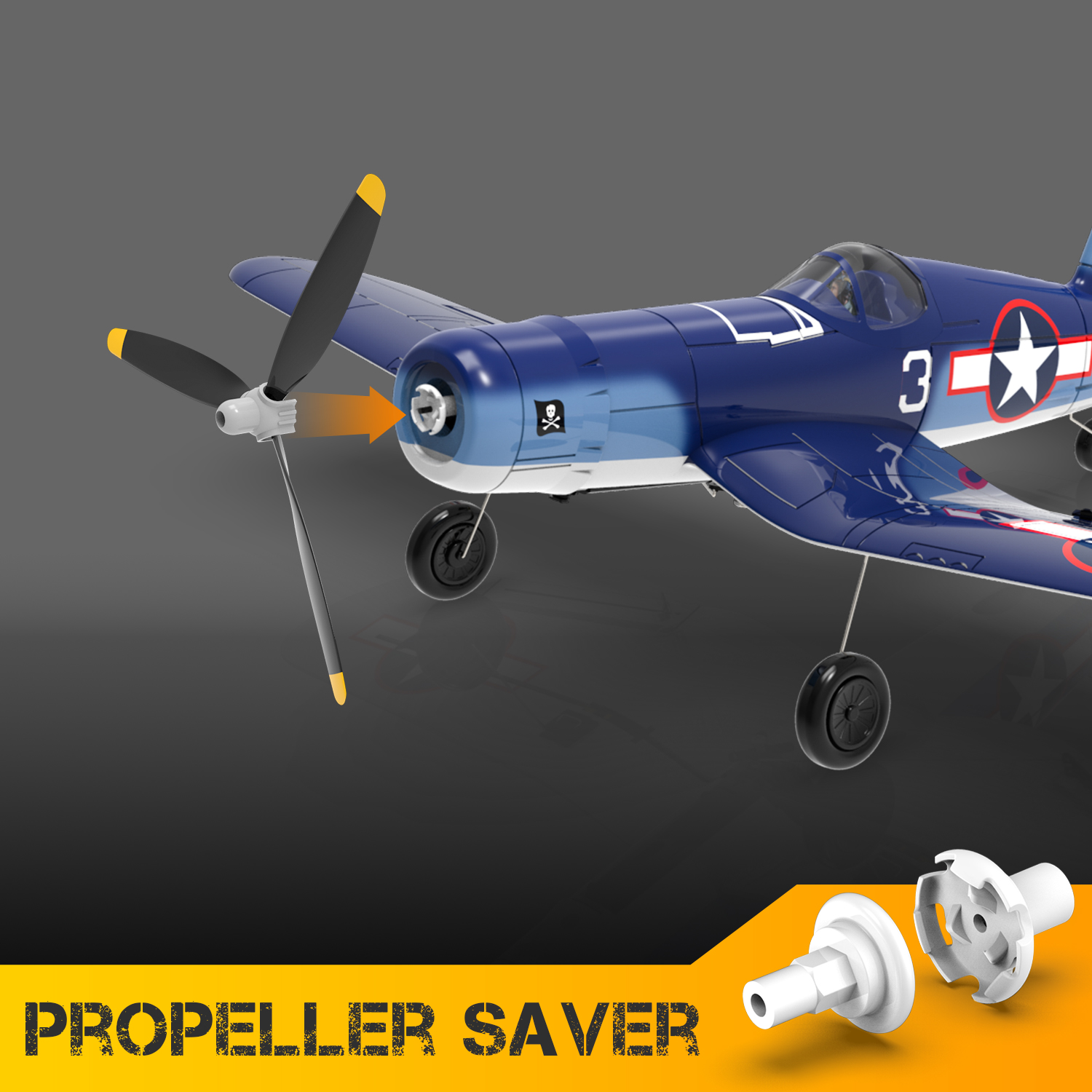 VolantexRC-Mini-F4U-V2-EPP-Spannweite-400mm-24G-4CH-6-Achsen-Gyro-Ein-Tasten-Kunstflug-XPilot-Stabil-1989260-9